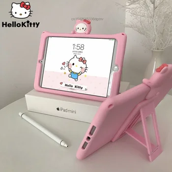 Sanrio De Hello Kitty Dos Desenhos Animados Ipad Kawaii Caso Do Ipad Pro 10.5 11 Polegadas Ar 1 2 Mini 3 4 5 Tampa De Protecção 2018 2020 Anti Queda De Caso