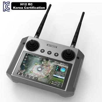 Skydroid H12 Controle Remoto de Pulverização Agrícola dos Drones de Imagem Digital de Controle de Três Em Um Android RC Drone Coreia do KC certificação