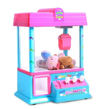 Garra Jogo de Arcade Distribuidor de Doces para Crianças Mini Brinquedo Máquina de Venda automática com Sons