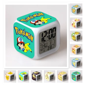 Ir Cartoon Pokemon Kawaii Relógio Despertador Luz Acordar Relógio Digital Garoto LEVOU o Pikachu a Cor do Relógio Chang Tabela de Reveil Wekker