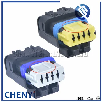2 conjuntos de 4 Pinos 211PC042S4021 211PC042S8021 impermeável FCI plugue elétrico conjunto de cabos conectores automotivos plug do sensor de Oxigênio