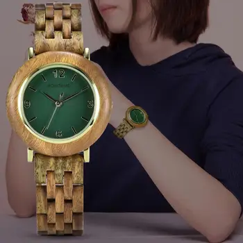 zegarek damski BOBO PÁSSARO de Madeira clara Mulheres Relógios reloj de mujer Relógio de Pulso do Relógio Presente de Aniversário para Ela Dropshipping