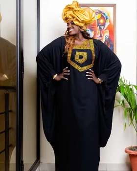 Estilo Livre-Africano Vestido Para A Mulher De Design De Bordado Ladys Roupas Plus Size Vestidos Para Mulheres