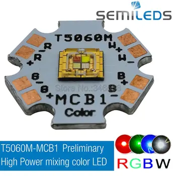 Semileds T5060M-MCB1 5060 RGB RGBW Cor Branca do Cree do Poder superior SMD Fase de Luzes do DIODO Emissor de Grânulos de 20mm PCB Vermelho/Verde/Azul/Branco