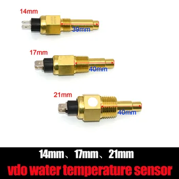 VDO 1/4NPT 3/8NPT 1/2NPT 14 MM 17 MM 21 mm de Água Sensor de Temperatura da Placa de 120 Graus Sensor de Alarme Vdo Sensor de Temperatura da Água