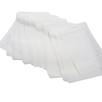 Chenkai 100PCS Sacos de Plástico Branco com Bebê Teether Clipe Embalagem do Bebê de Silicone Contas Pacote Pendente da Jóia de Sacos de Acessórios