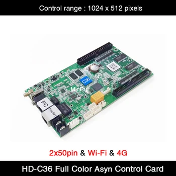 HD-C35 / HD-C36 Assíncrona Full-Color LED Módulo / panles Cartão de Controlo 1024x512pixels , 2x50Pin Lan, acesso Wi-Fi gratuito por U-disco 4G módulos