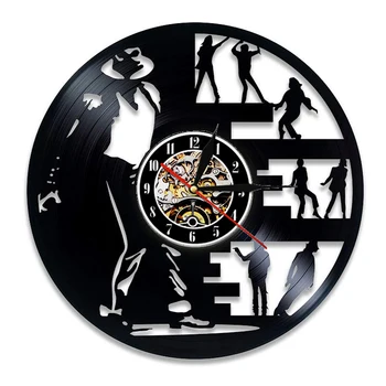 Vintage disco de Vinil de Parede Relógio de Design Moderno, Música do Rei Michael Jackson Vinil, Relógios de Parede, Relógio de Decoração de Casa de Presentes para Fã