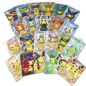 Pokemon Cartas Japonês desgaste Pikachu cosplay de mario Luigi Magikarp Rayquaza Charizard DIY Coleção de Cartão de Presente de Aniversário para Crianças