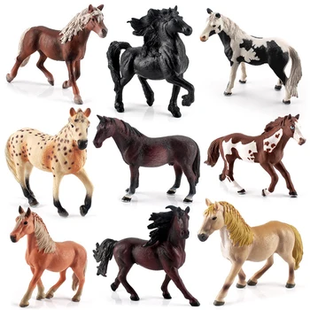 Simulação de Cavalo de Figuras de Ação Engraçado Brinquedos, Presentes para Crianças Fazenda Pasto Figuras de Animais Modelos Aniversário Frete Grátis
