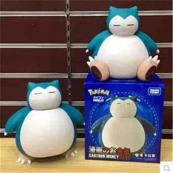 Pokemon Kirby Besta de Plástico Mealheiro Cartoon Anime Sentado Caixa de Moeda Boneca Periférica Brinquedo infantil Presente