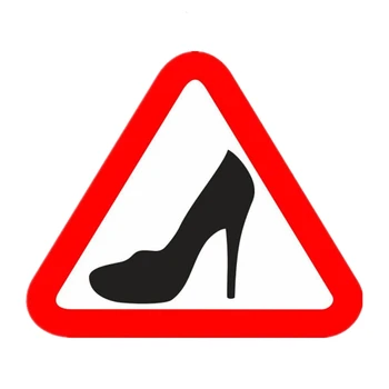 A0585# 13cm/17cm Removível Decalque 'Sapato' Etiqueta do Carro Impermeável Acessórios, pára-choques na Janela Traseira do Portátil