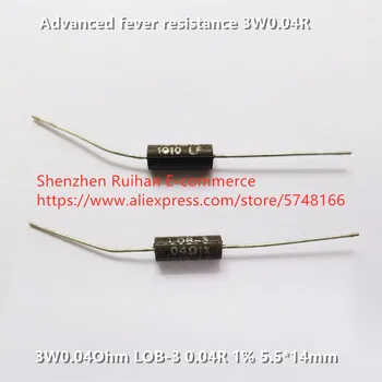 Novo Original 100% avançadas febre resistência 3W0.04R 3W0.04Ohm LOB-3 0.04 R 1% 5.5*14mm (Indutor)