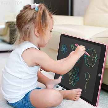 Desenho LCD Placa de 16 Polegadas de tamanho grande para Crianças de Matemática Prática de Desenho de Escrita manual Eletrônico da Placa do Tablet de Desenho de Brinquedo Brinquedos