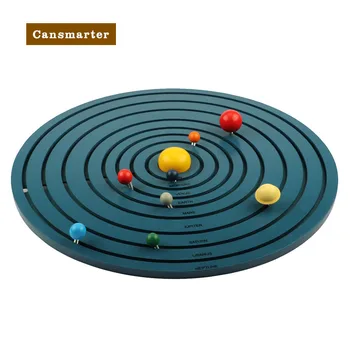 Montessori Brinquedos de Madeira Materiais do Sistema Solar, a Exploração Científica do Desenvolvimento da Aprendizagem de Brinquedos Educativos para Crianças