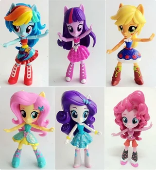 My Little Pony Figura de Ação Criança Brinquedos Twilight Sparkle Articulações Móveis, Boneca Bonito Kawaii 12cm Modelo de Ornamentos Meninas Dom