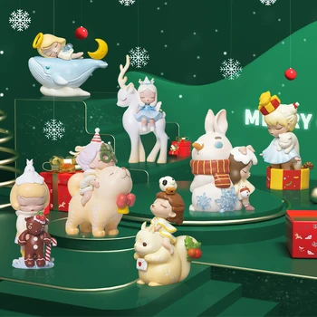 Kemelife Noite Branca Conto De Fadas De Natal De Neve Canção Série Cega Caixa De Caixa De Mistério De Natal Bonito Ornamentos Meninas De Presente De Aniversário