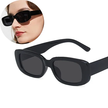 Nova Moda Polarizada Pesca Óculos Mulheres Marca Designer Retrô Óculos de Sol Retângulo de Óculos de Sol Feminino da Lente UV400 Óculos