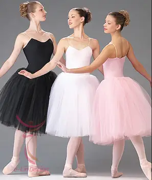de alta qualidade a Longo Filhos Adultos Ballet Tutu Vestido de Festa de Prática Saias Roupas da Moda Trajes de Dança