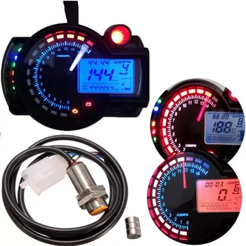 Velocímetro 7 Cores do LCD Digital do Odómetro para KOSO RX2N MAX 299KM/H, a Moto Painel de Moto do Velocímetro, Medidor de