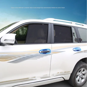 Para Toyota Land Cruiser Prado 2010~2017 2018~2020 Magnético Janela De Proteção Solar-Sol Gaze De Malha Protetora Cobre Acessórios