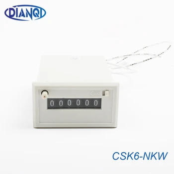 CSK6-NKW CSK6-YKW 6 dígitos Eletromagnética contador com bloqueio manual, botão de reset AC110V AC220V DC12v DC24v mudar