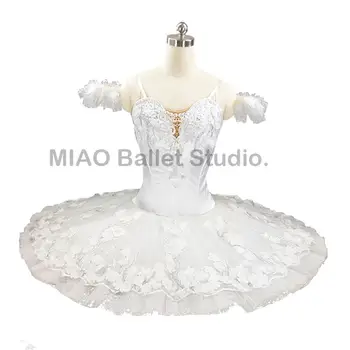 Rainha da neve traje para o quebra-nozes Adulto Profissional de Ballet Panqueca Tutu Traje Clássico de mulheres desempenho tutus 006