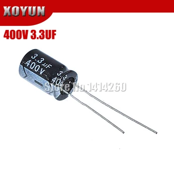 20PCS Superior de qualidade 400V3.3UF 8*12mm 3.3 UF 400V 8*12 capacitor Eletrolítico
