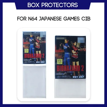 Caixa protetora Para N64 Jogos Japoneses CIB Completo Na Caixa de 0,4 mm Feitos de Plástico transparente Caso