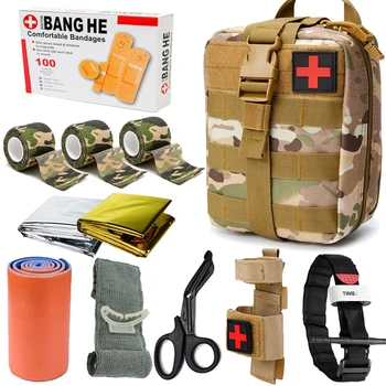Tático militar Kit de Primeiros Socorros Mergency Sobrevivência Kits de Emergência Saco da Engrenagem da Caça Médica Torniquete Bolsa Ifak Emt para Trauma