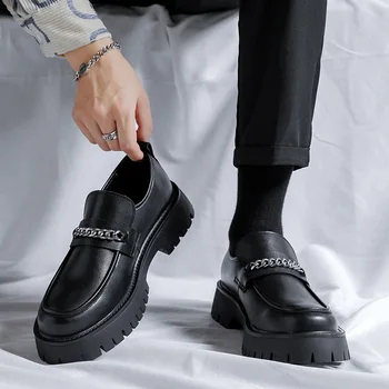 Homens Botas Novas de Alta-Top Britânico coreano Ferramentas Botas de Todos-Correspondência de Sapatos da Moda Primavera E Outono Médio-Top Homens Botas Sapatos