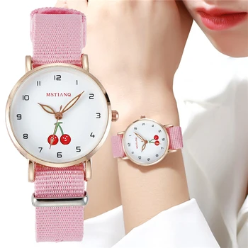2022 Novo Assistir A Mulher De Moda Casual Cinta De Nylon Relógios Simples Senhoras' Pequeno Mostrador Relógio De Quartzo De Vestido De Relógios De Pulso Reloj Mujer
